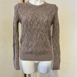 🔹3/$20 SALE Ann Taylor LOFT Crewneck cable knit sweater Medium
